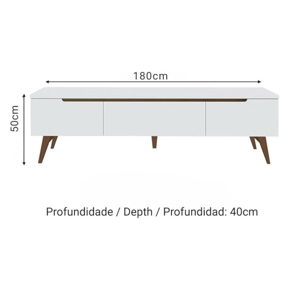 Madesa Reims TV Stand Up to 75'' White - Image 7