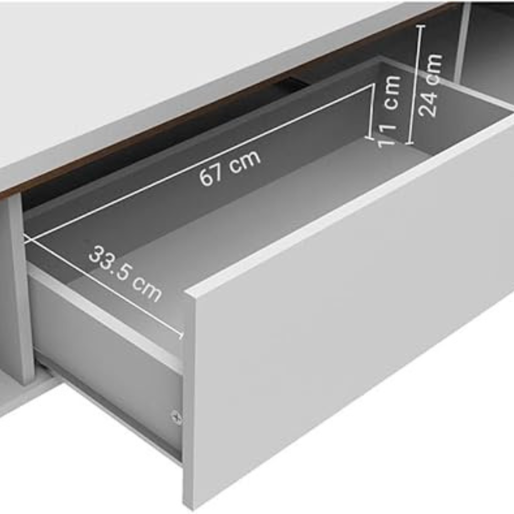Madesa Reims TV Stand Up to 75'' White - Image 8