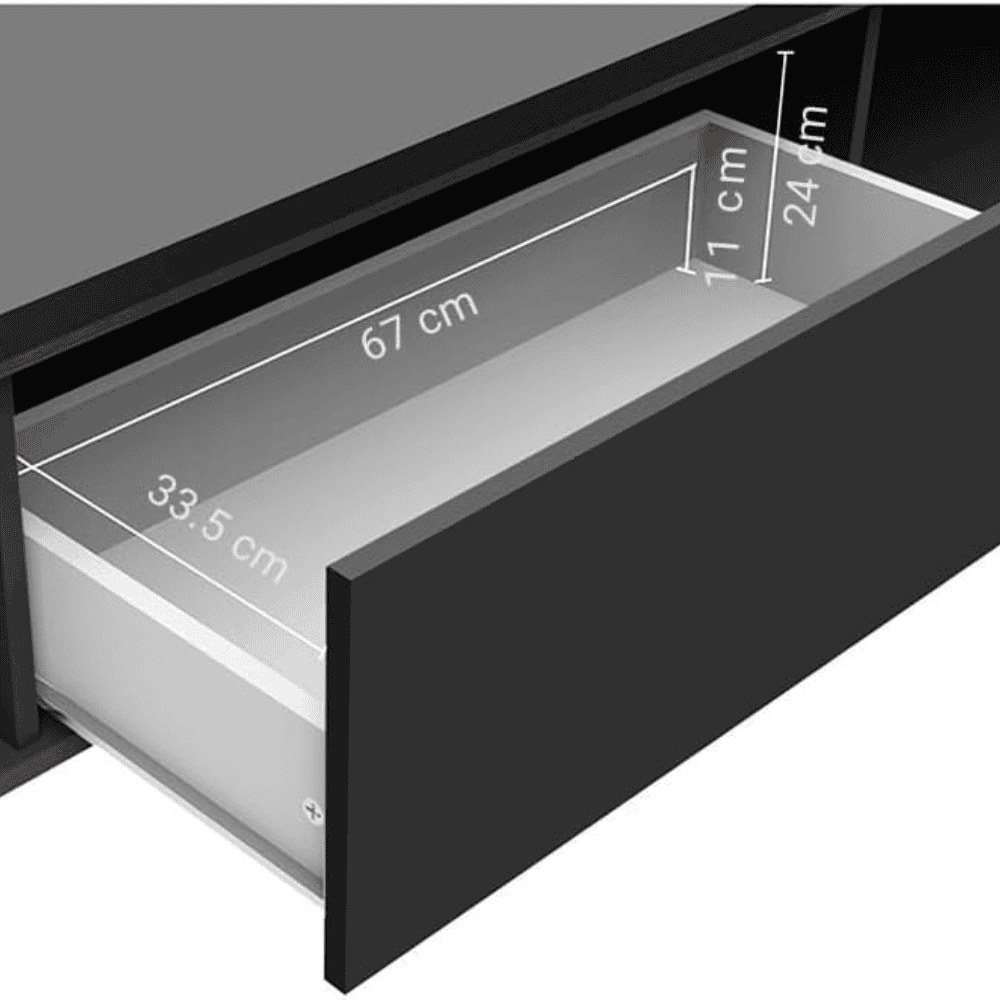 Madesa TV Stand with 2 Doors & Drawer - Image 6