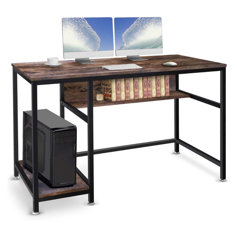 AUTOXEL Gaming Computer Desk with Storage Shelf