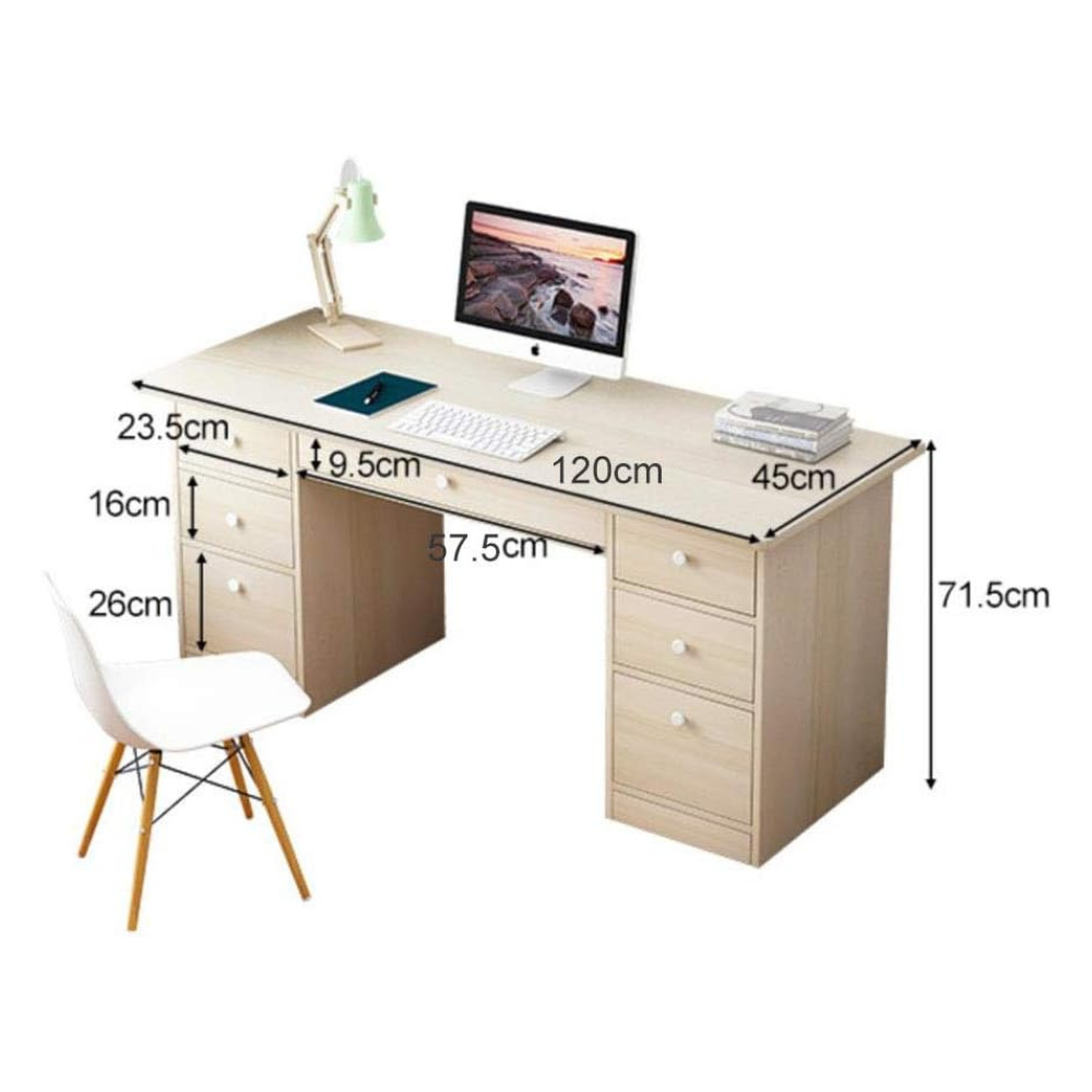CYY Brown Office Desk - Image 4