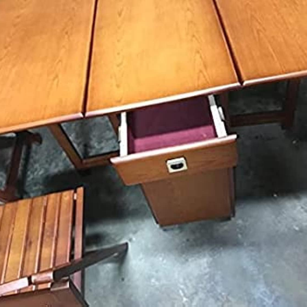 Beech Wood Large Table with 6 Chairs - Image 2