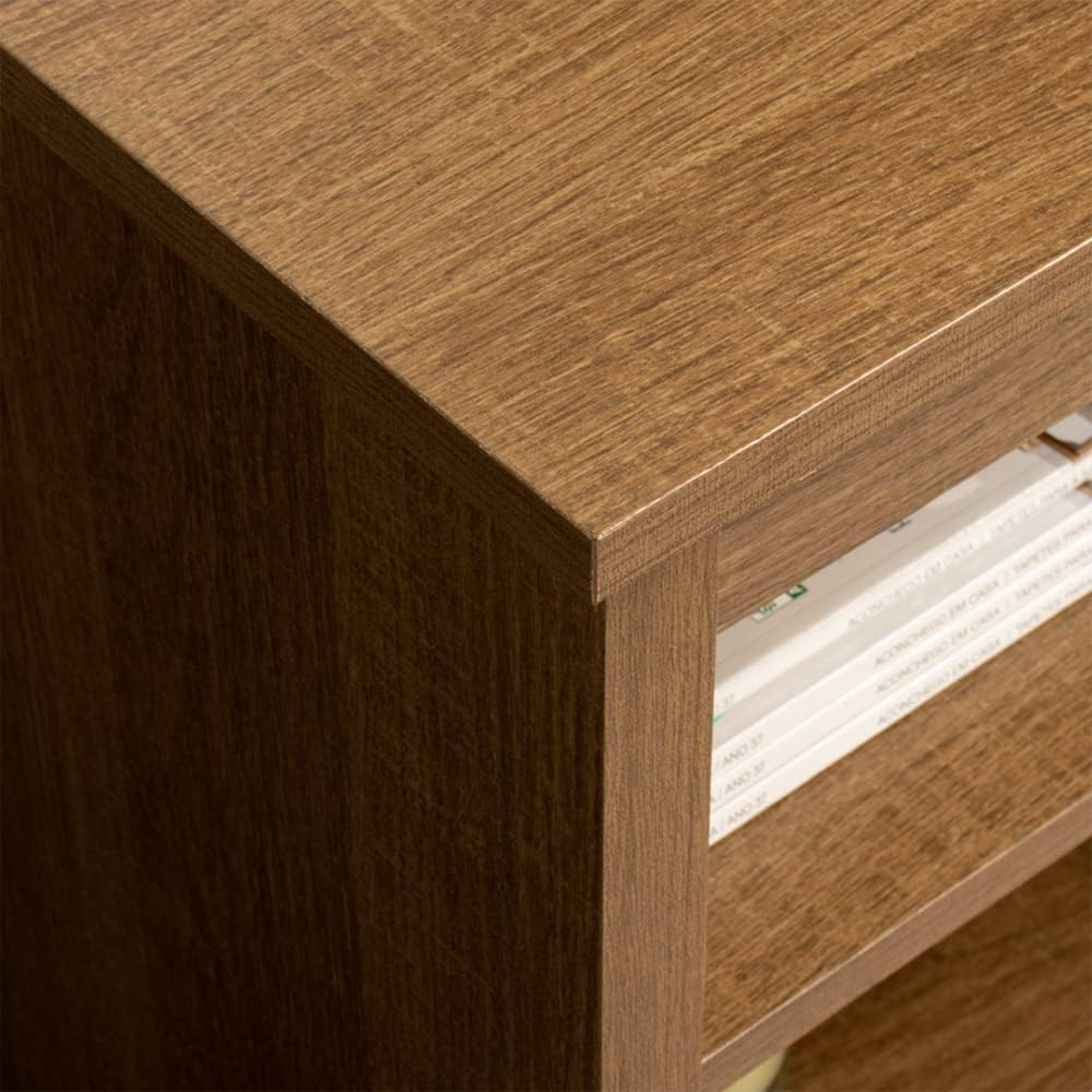 Madesa TV Table for TVs up to 75” Rustic Wood - Image 7