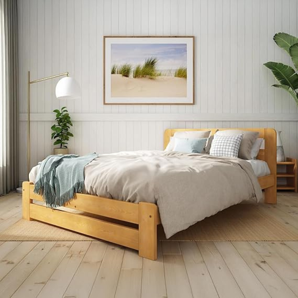 Solid Pine Wooden Single Bed Frame - Image 2