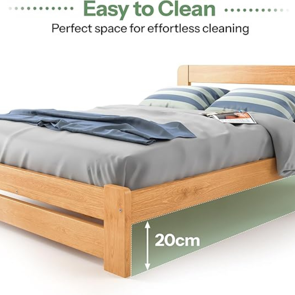 Solid Pine Wooden Single Bed Frame - Image 5