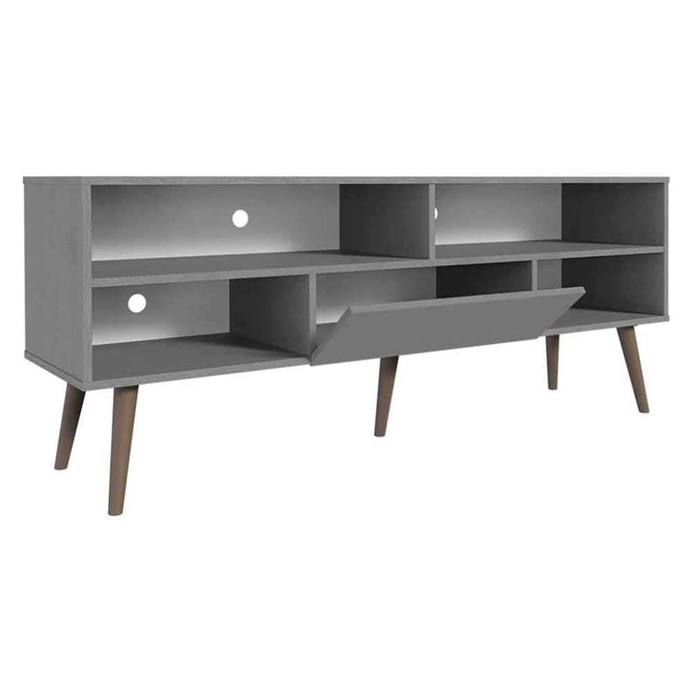 Madesa TV Stand for 65 Inch TV with Door & Shelves - Image 5