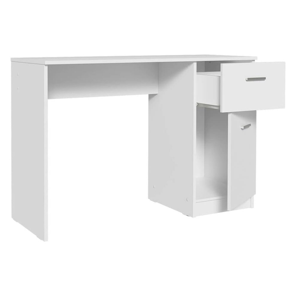 Madesa Compact Computer Desk with 1 Drawer and 1 Door