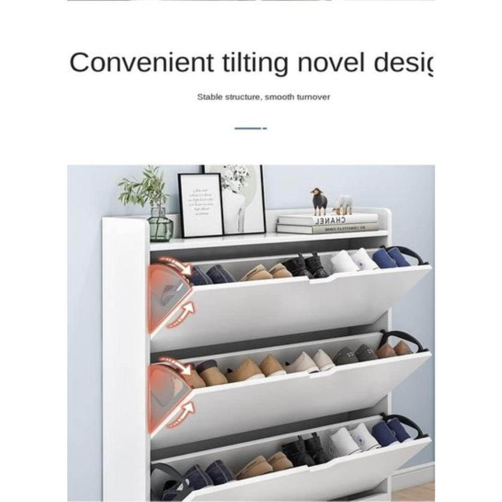 C&C Home Modern Entryway Shoe Storage Cabinet - Image 4