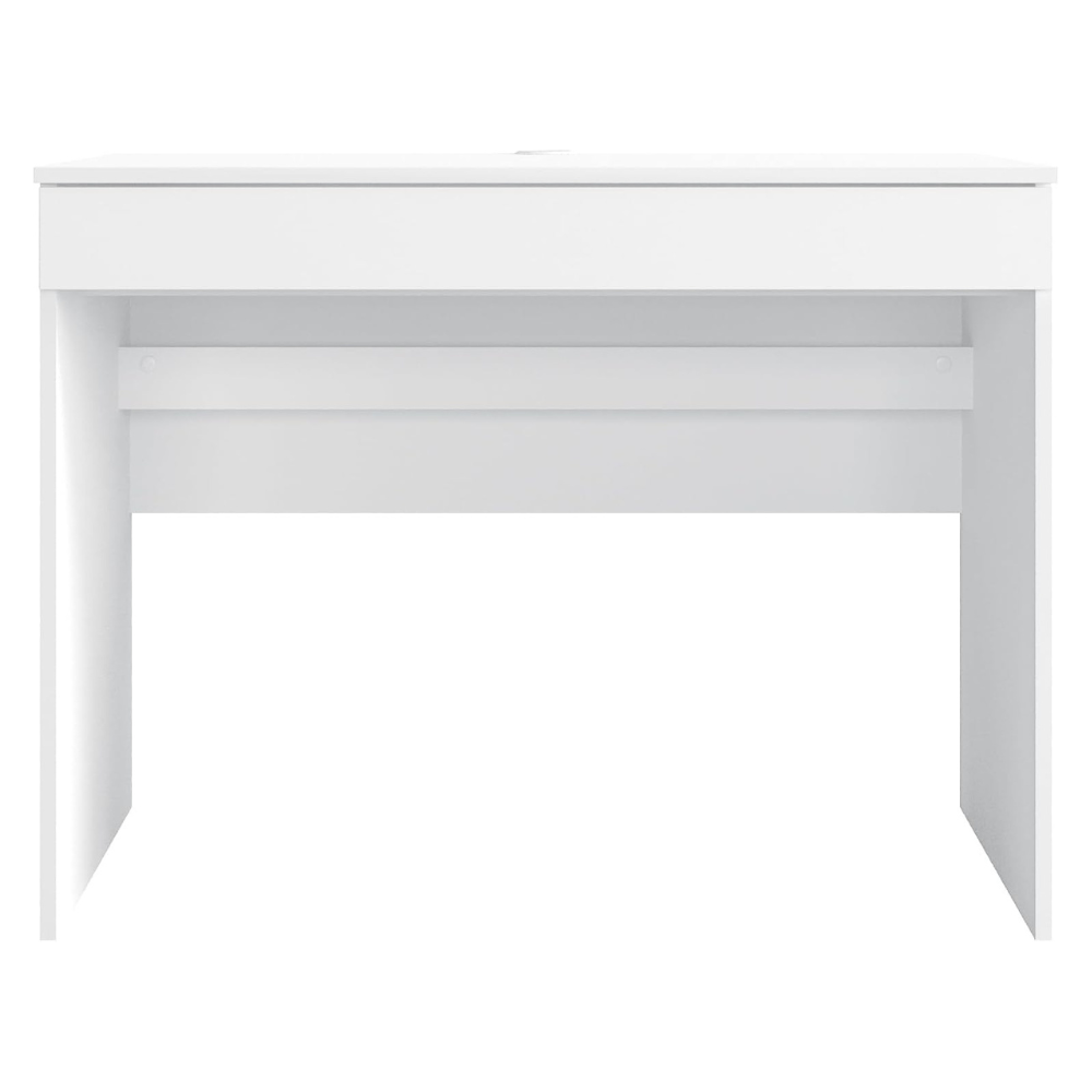 KOMTO White Computer Desk with Drawer - Image 2