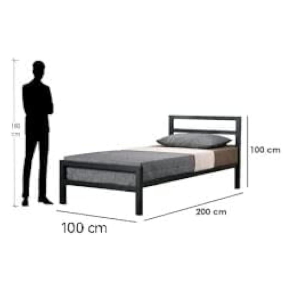 OPEX Black Metal Bed - Image 3