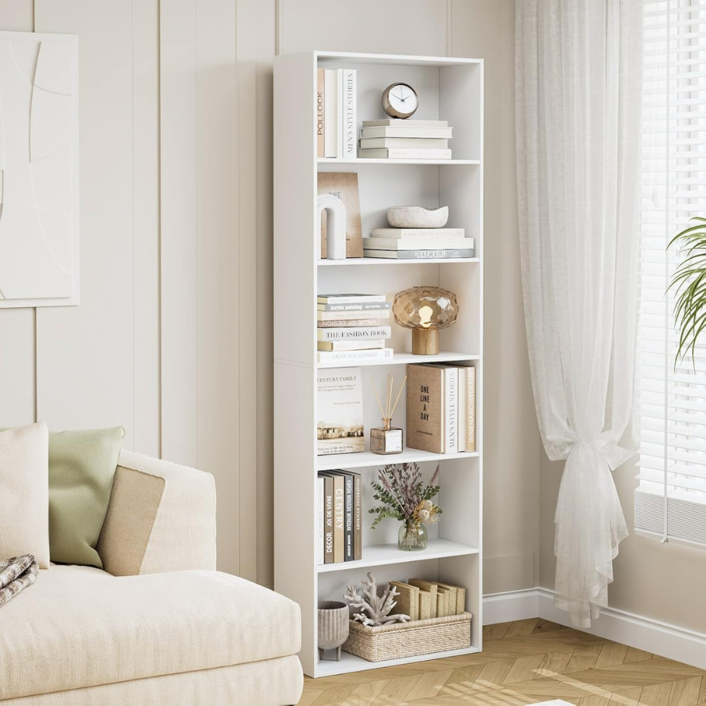 OPEX Wooden Bookcase with 6 Shelves - Image 4